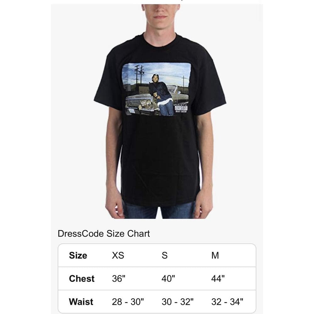 Ice Cube - Mens Ice Cube Impala T-Shirt Size Small