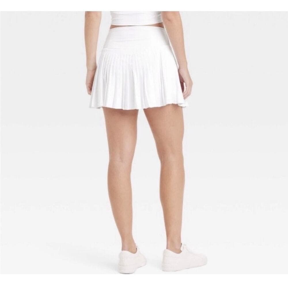 All In Motion White Pleated Skort Mini Skirt Tennis Pickleball X-Large