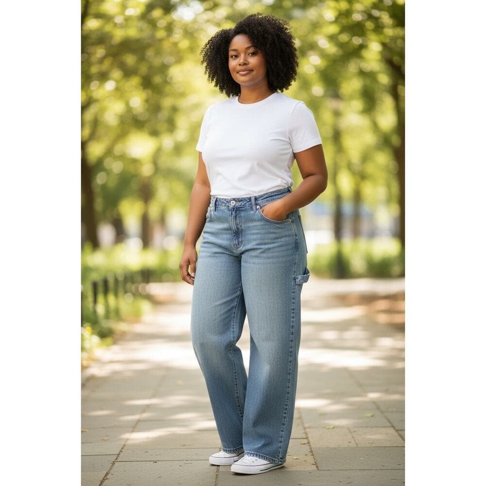 Wild Fable Women’s Low-Rise Baggy Jeans Size 17/R Light Blue Inseam 17/31”