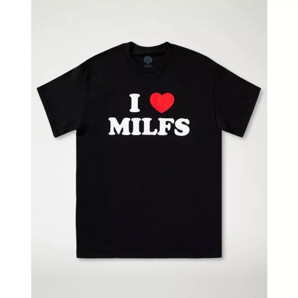 I Heart MILFs Men’s T Shirt Size Small, Black