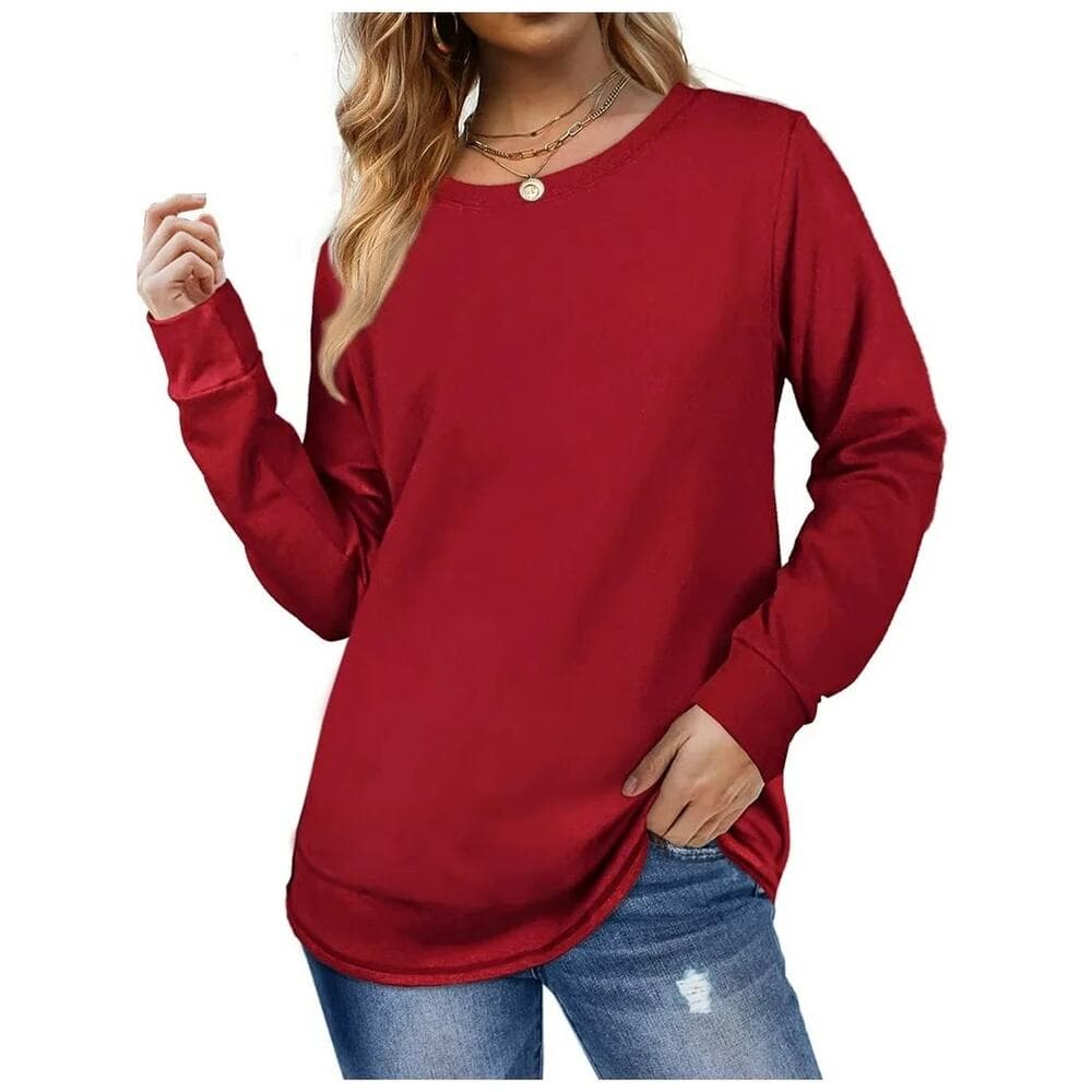 Fantaslook Sweatshirts for Women Crewneck Casual Long Sleeve Size 3XL