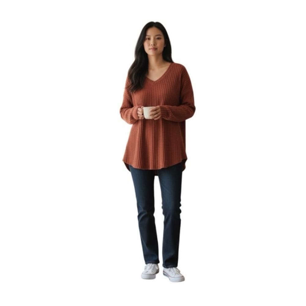 Automet Long Sleeve Burgundy Shirt Size Medium