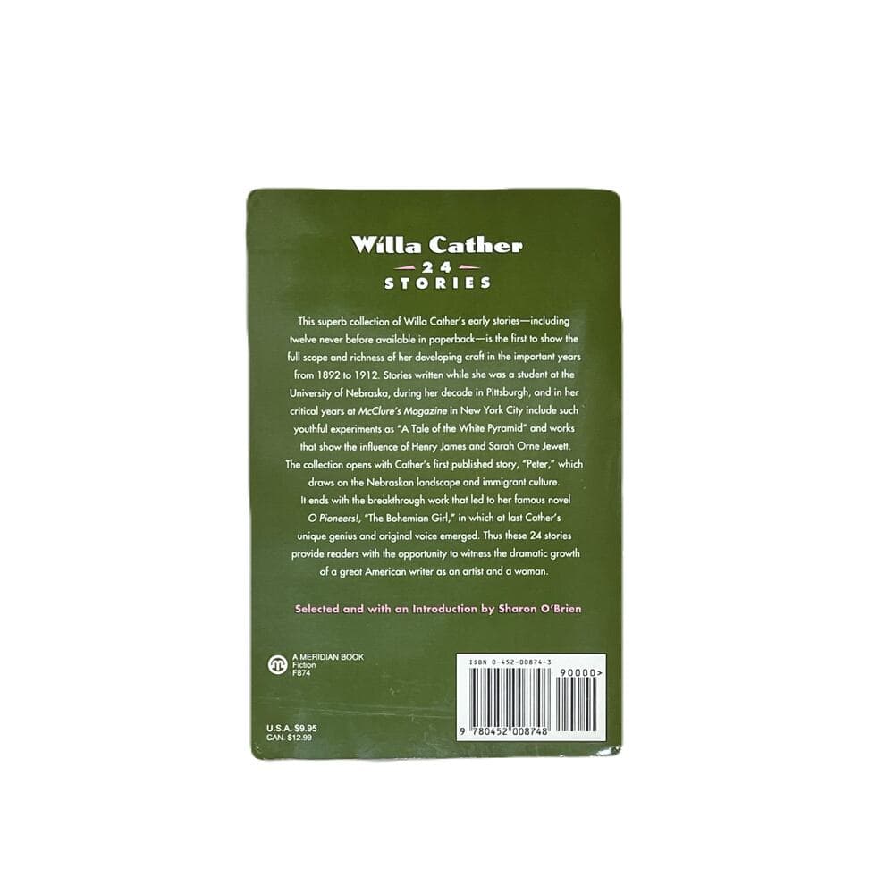 Willa Cather 24 Stories Paper book