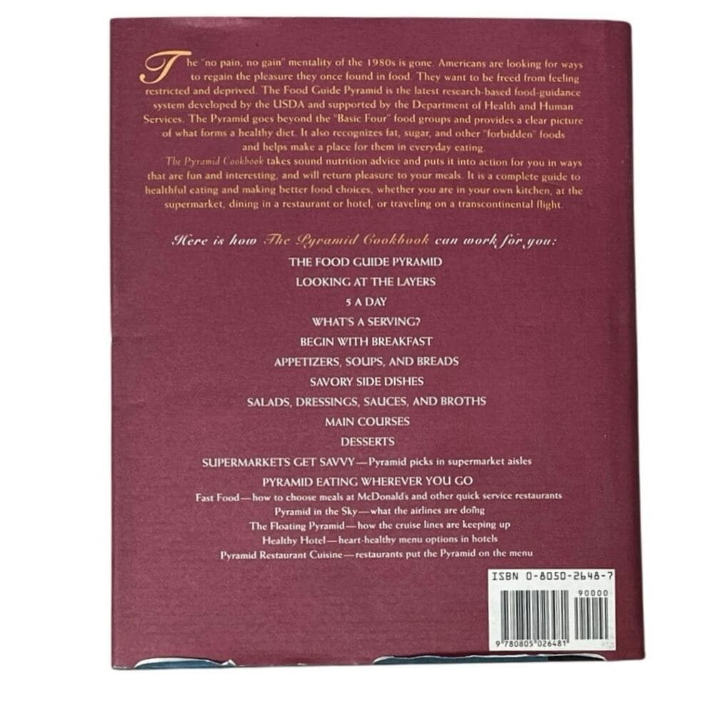 The Pyramid Cookbook: Pleasures of the Food Guide Pyramid Hardcover Book