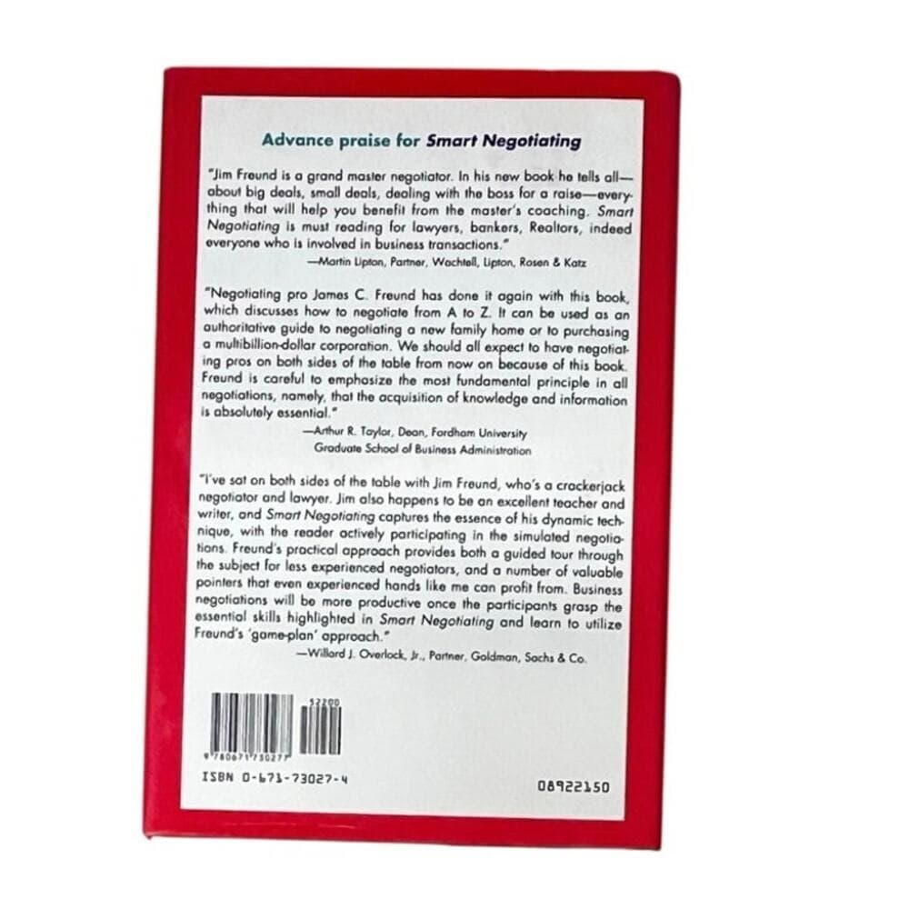 Smart Negotiating: How to Make Good Deals in the Real World