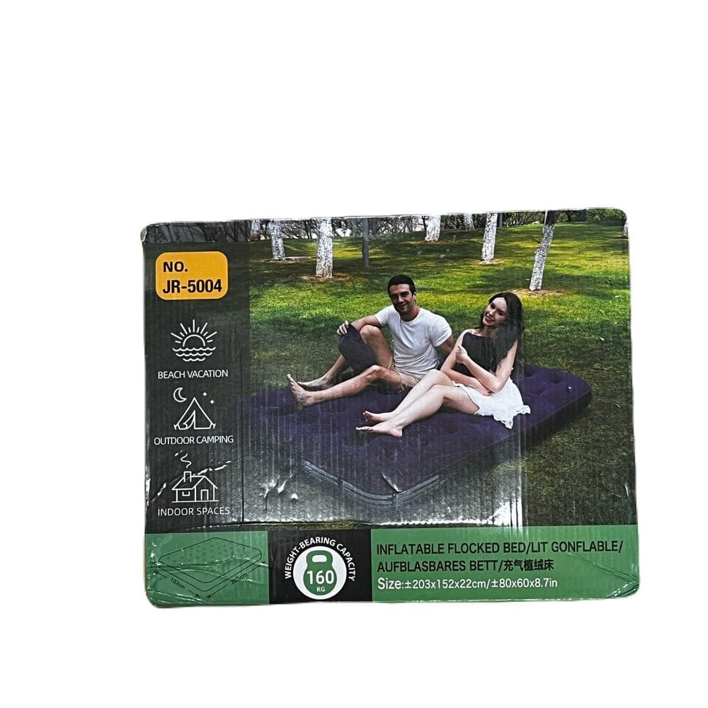 Inflatable Flocked Bed/Lit Size 80x60x8.7in