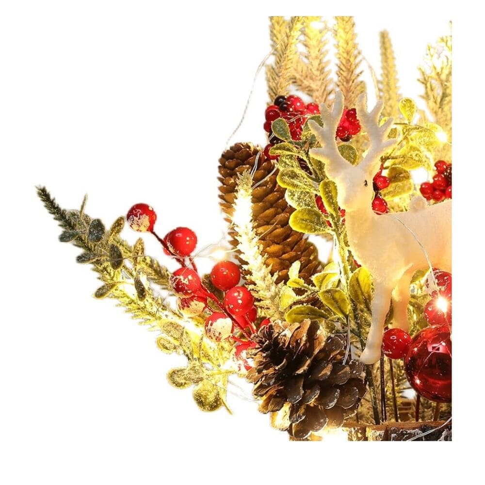 Xmas Decor Small Christmas Tree with Lights - Artificial Tabletop Lighted