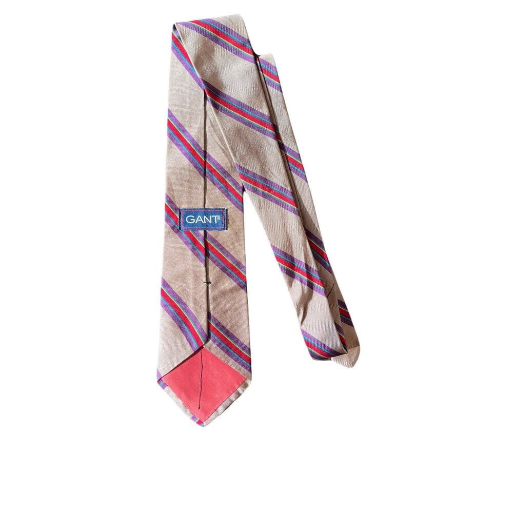 Gant Men’s Tie Tan/Red/Purpe