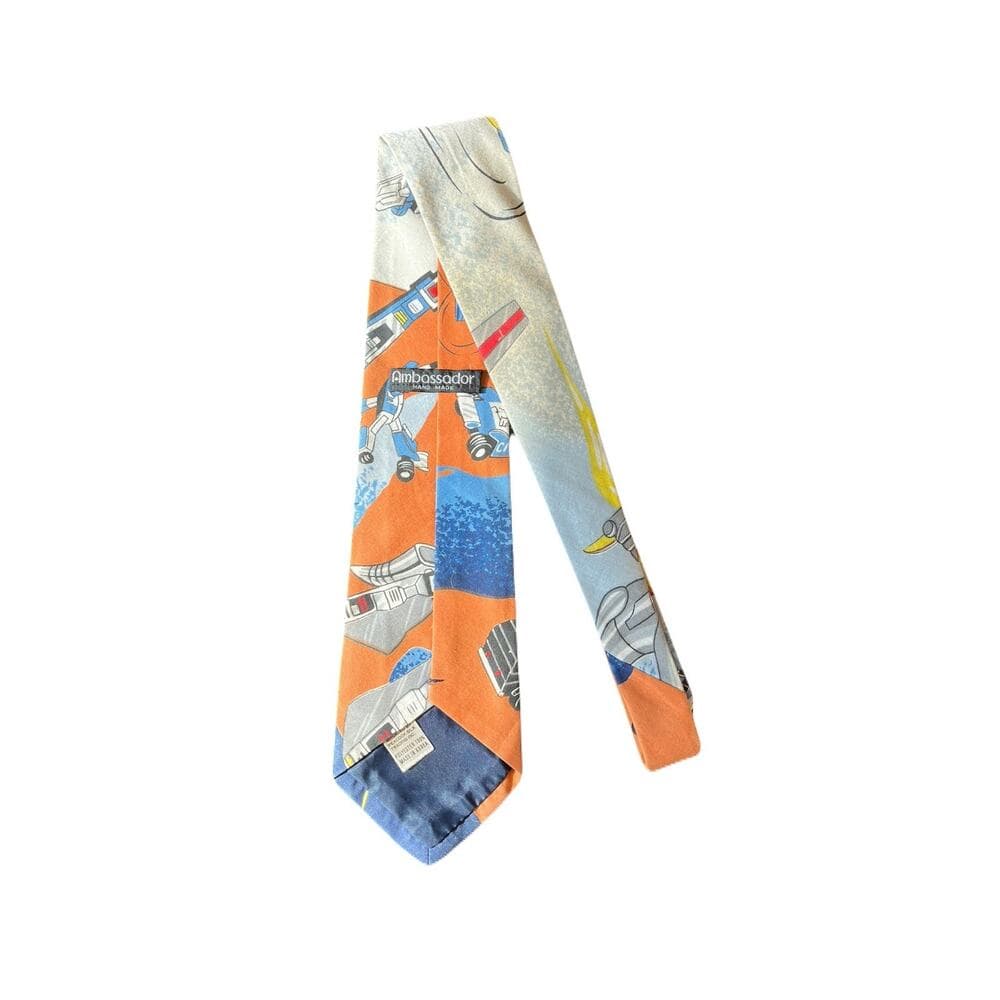 Ambassador Hand Made Orange & Blue Tie