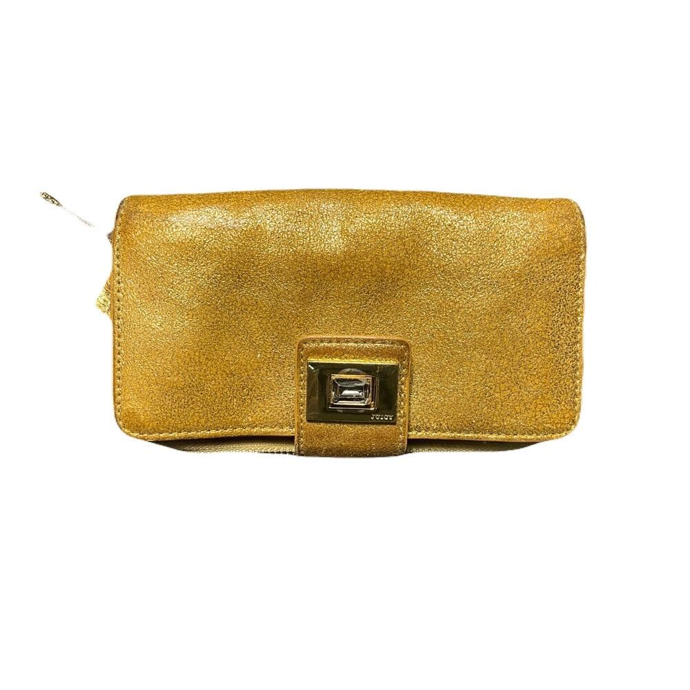 Gold Juicy Couture Women’s Wallet 7” W X 4” L