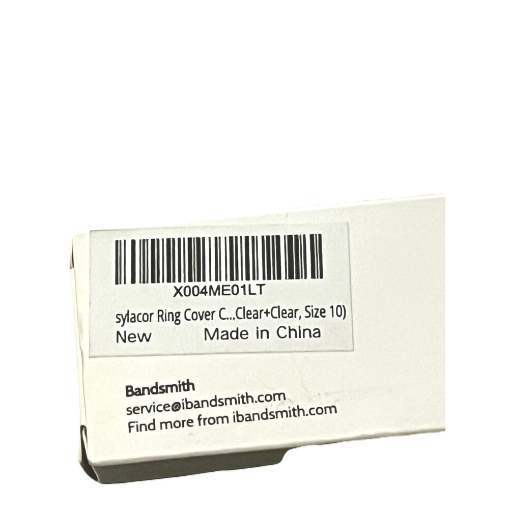 Band smith Ring Protector Sylacor Ring Cover Clear + Clear + Clear Size 10