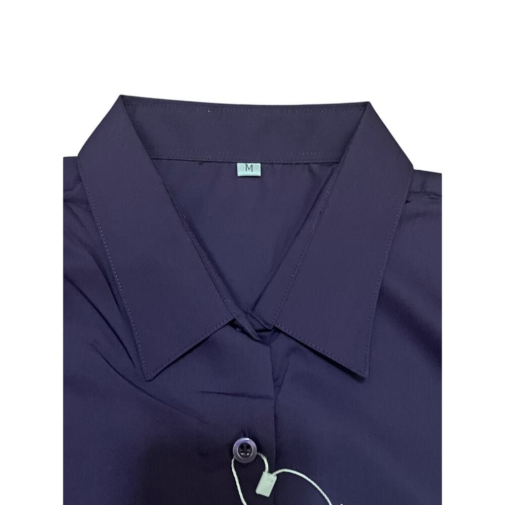 Ruisin Purple Men’s Long Sleeve Button Down T-shirt Size Medium