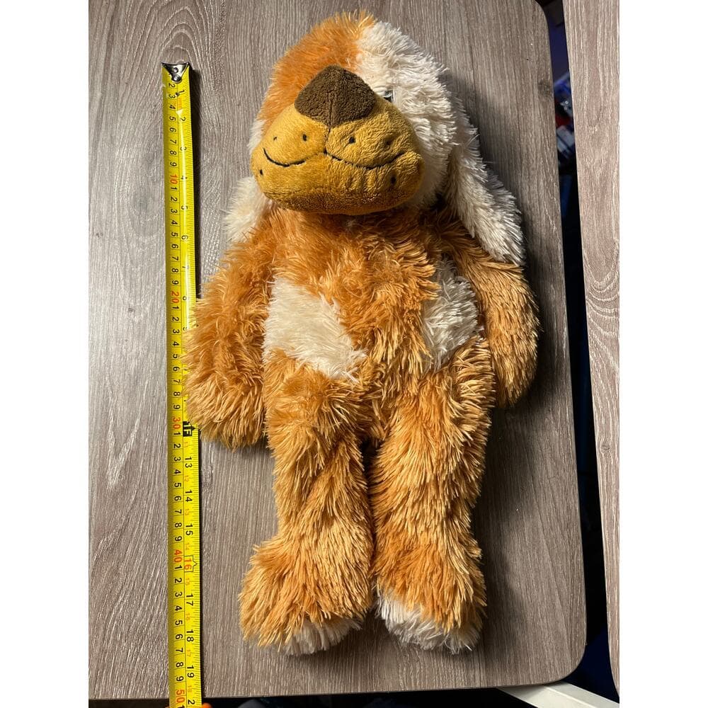 18” Tan And White Stuff Animal Dog