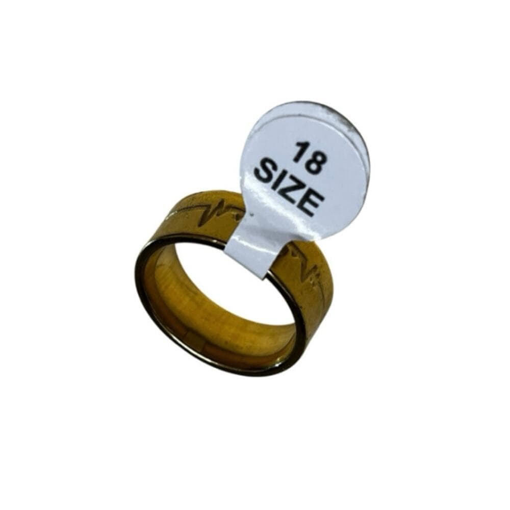 Heartbreak Carved Stainless Gold Ring