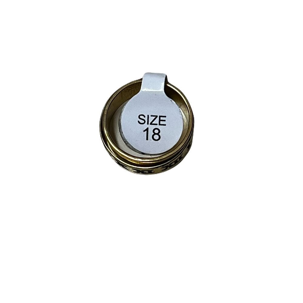 AA 12 Steps Spin Ring Stainless Steel Size 18