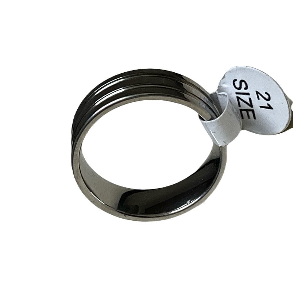 Solid Sliver Stainless Steel Men’s Ring Size 21 Brand New