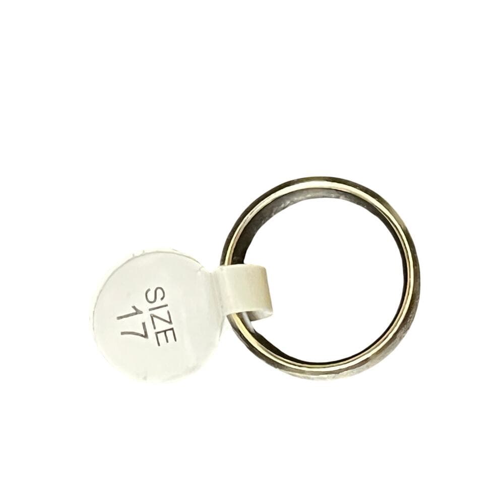 Sliver Stainless Steel Ring For Mens Size 17 With Tag
