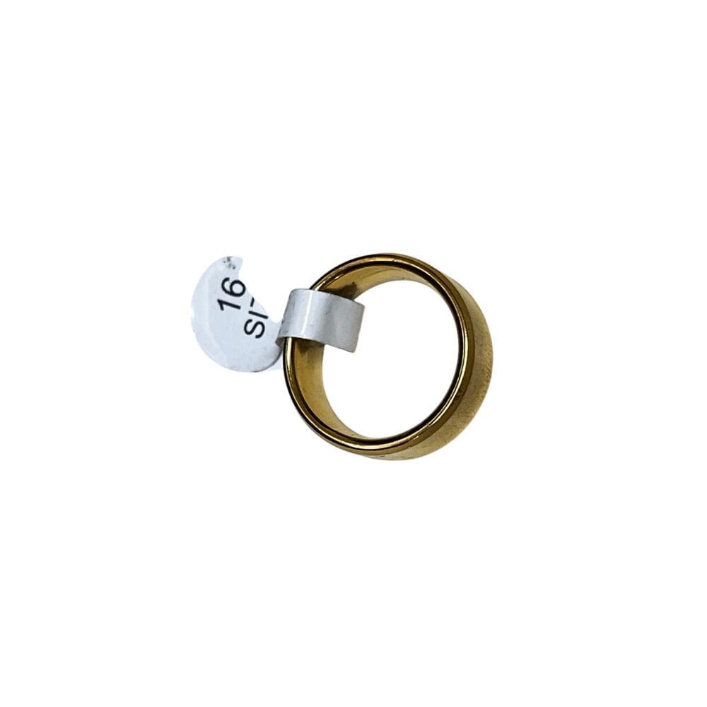 Gold Stainless Steel Men’s Ring Size 16 With Tag