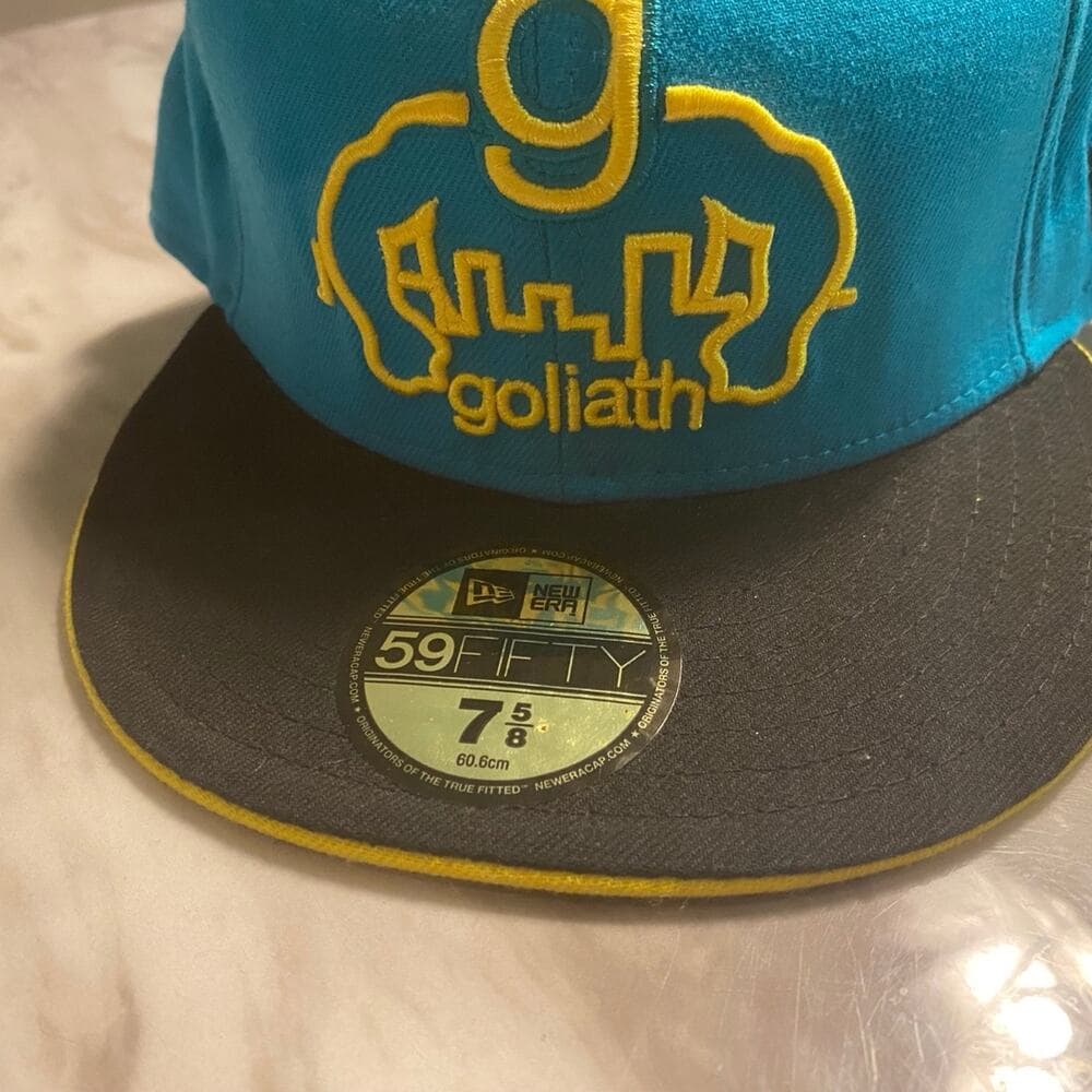 New Era Hat 7 5/8 Green & Gold