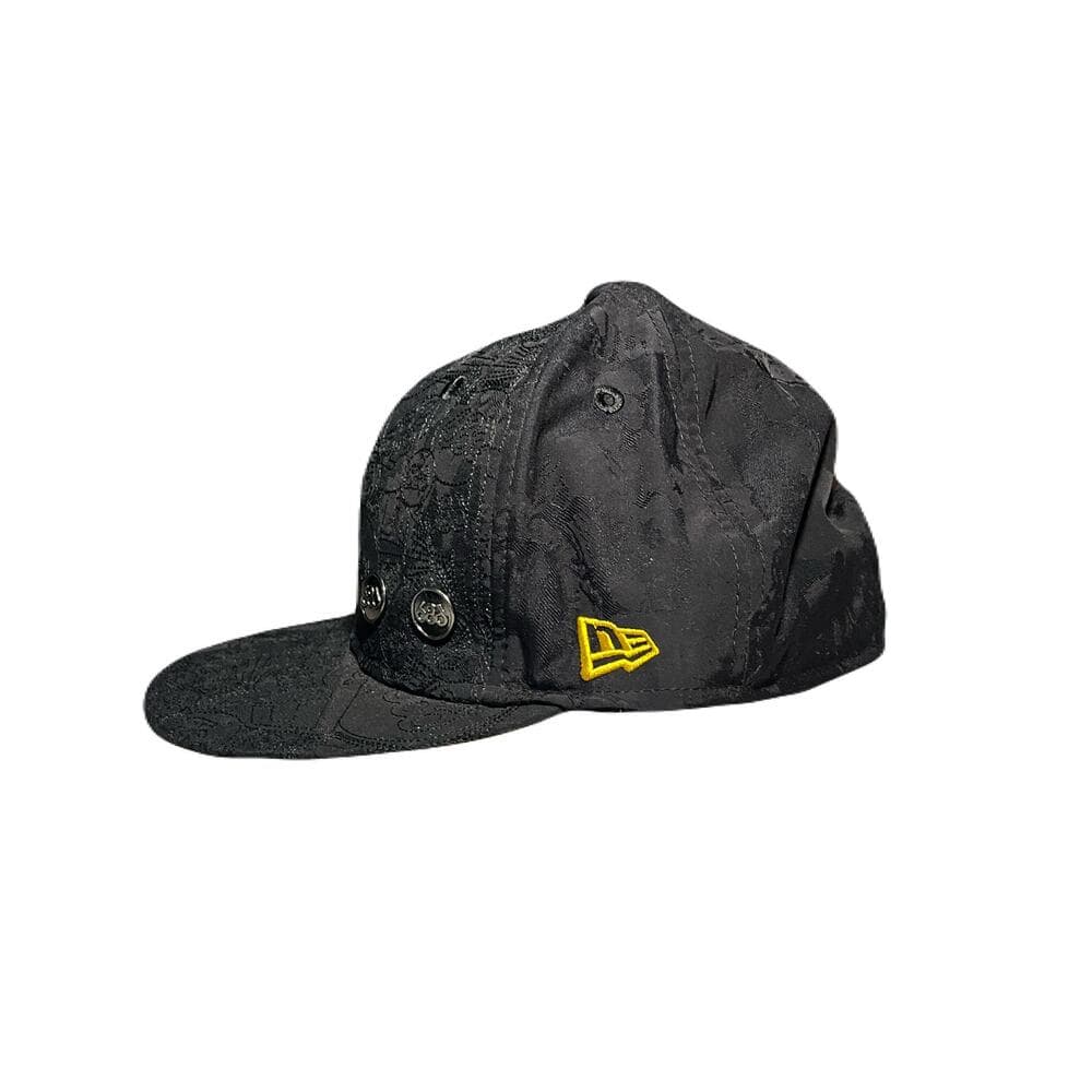New Era & 686 Black & Yellow Hat Size 7 5/8 New