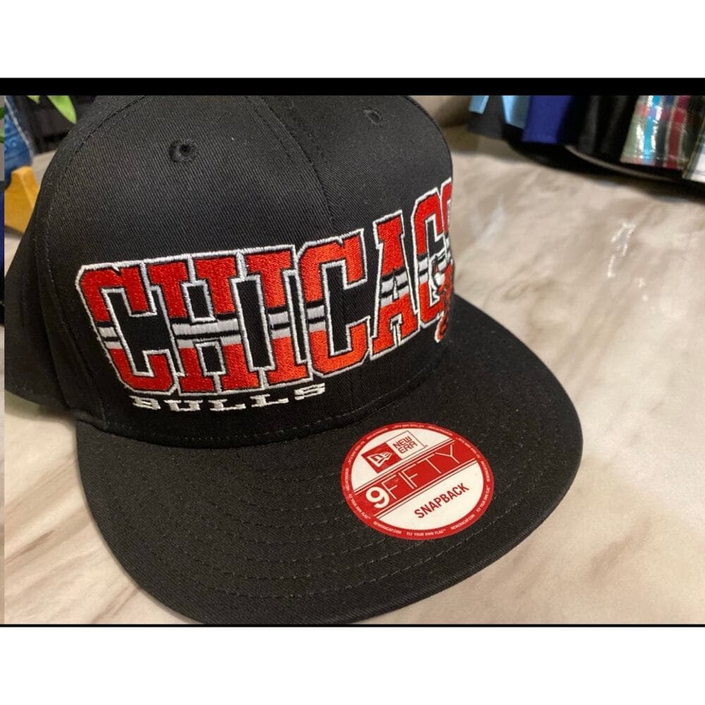 Chicago New Era Hat SnapBack Black & Red