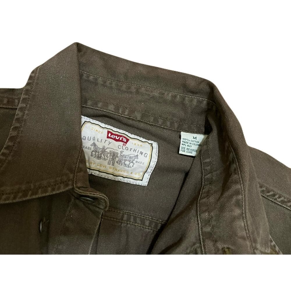 Levi’s Olive Long Sleeve Denim Women’s Jacket Size Medium