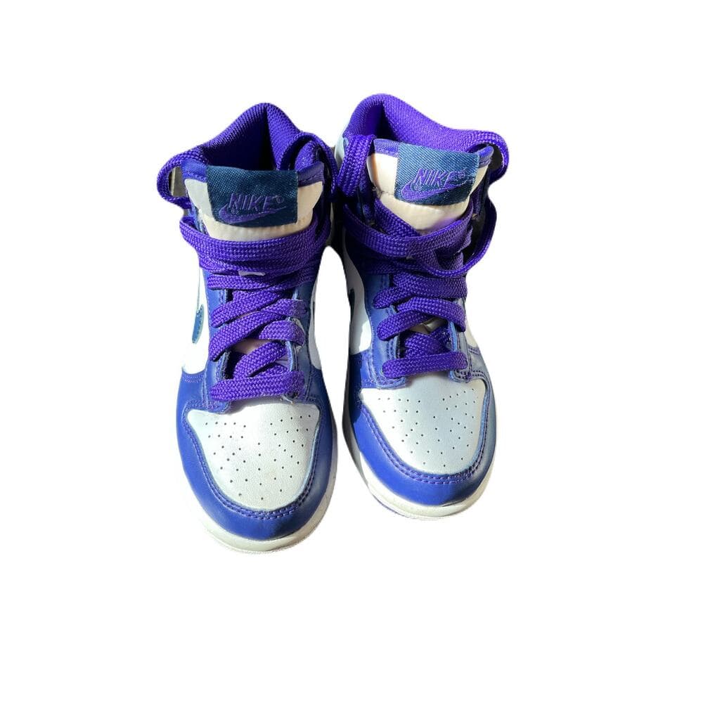 purple Nike Dunk shoes Size 10.5 C preschool girls Purple & White DH9753-100