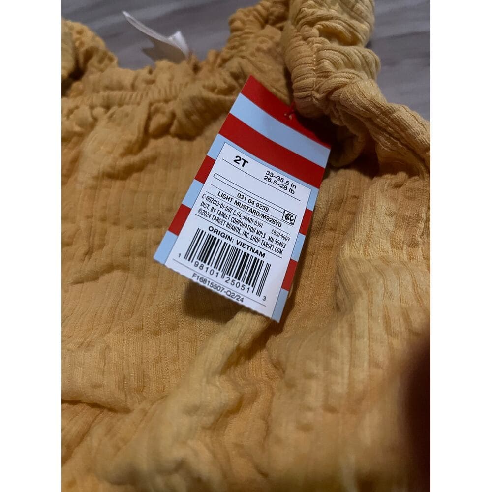 Cat & Jack Yellow One Piece Size 2T