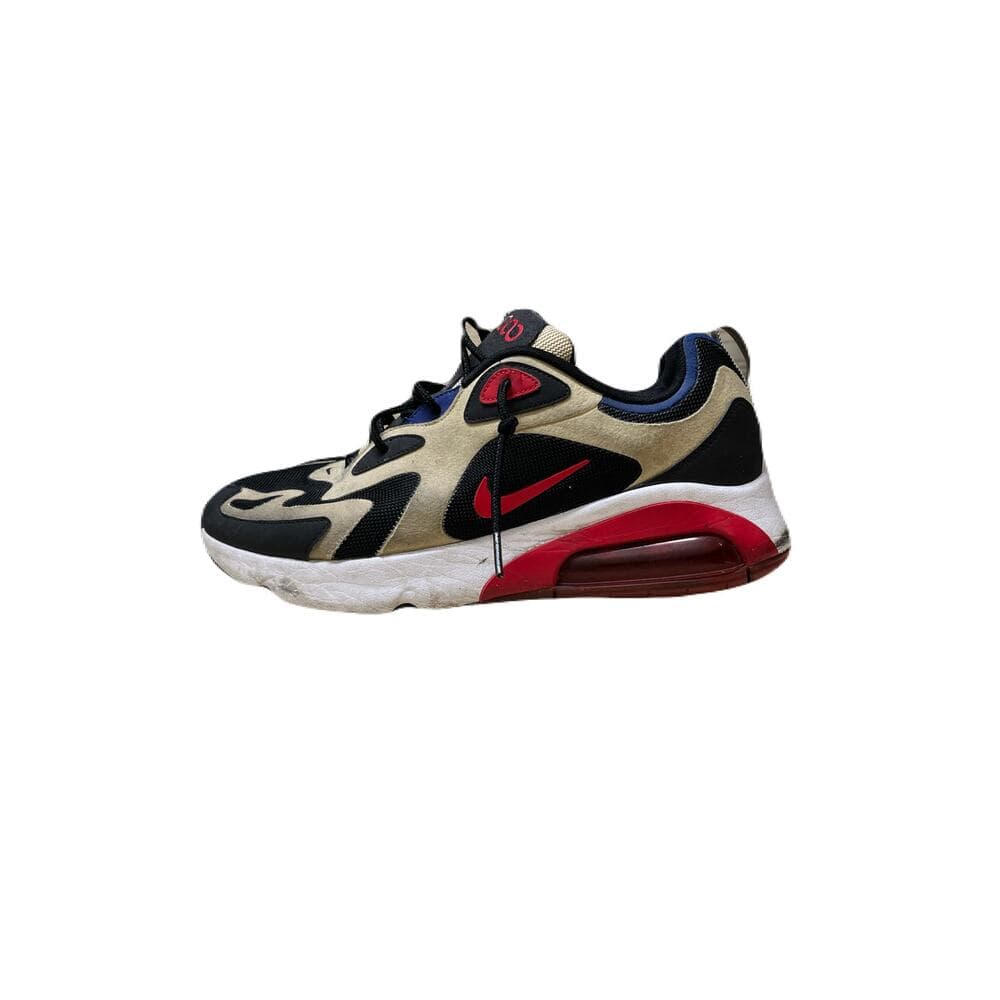 Nike Air Max 200 Team Gold University Red Black Size 11 Missing The Insole