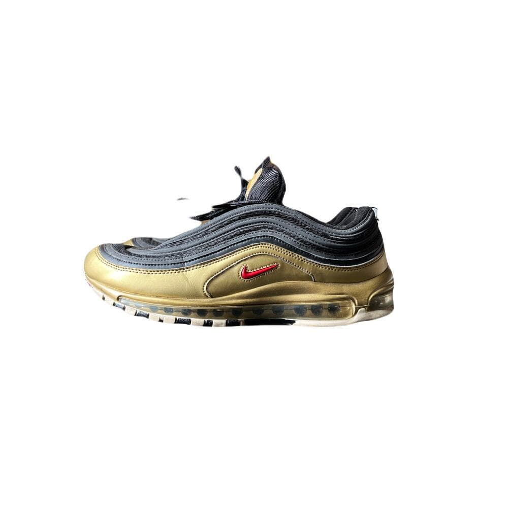 mens nike air max 97 size 11 Black & Gold With Red Nike Check No Insole