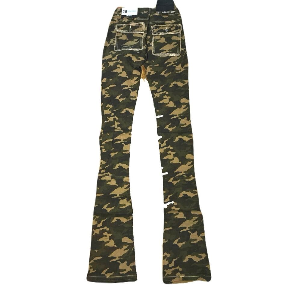 Doctrine Savant Super Stacked Jean Camo Size 30