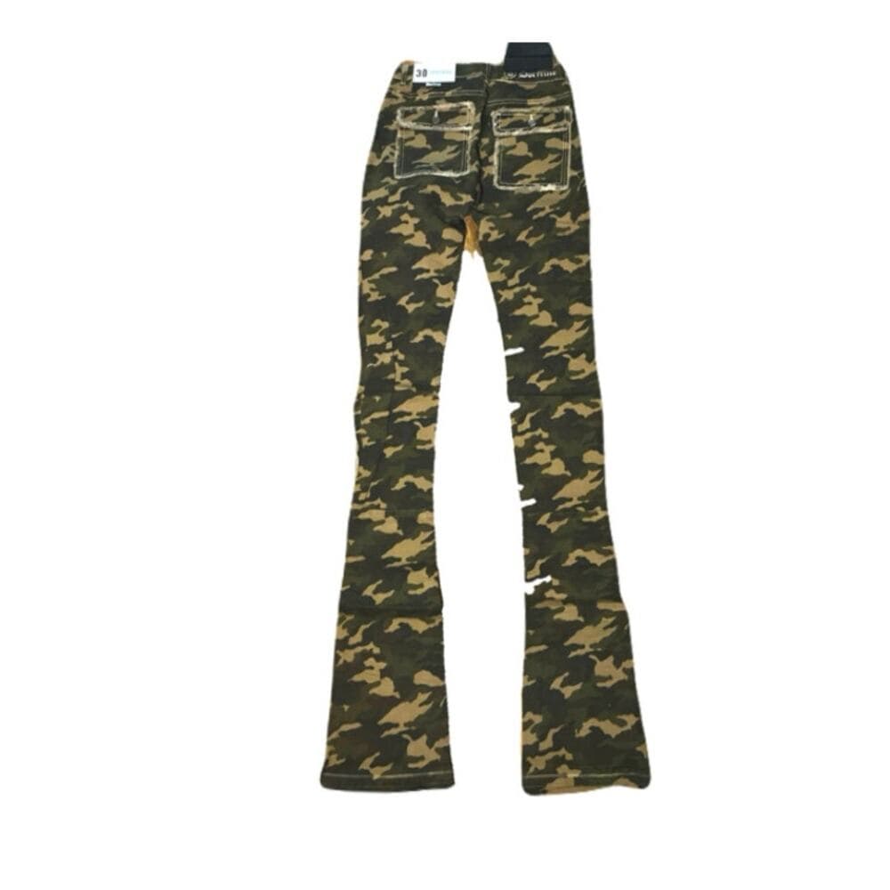 Doctrine Savant Super Stacked Jean Camo Size 36
