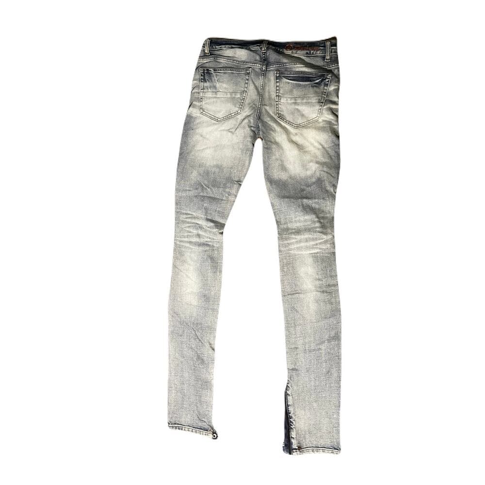 Doctrine Blue Men’s Jean’s Size 32 With Zipper On The Leg