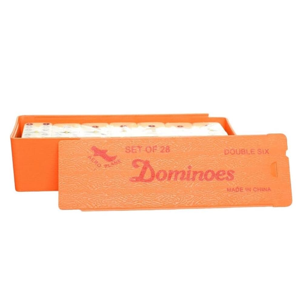 Dominoes Game Set 28 Black and White