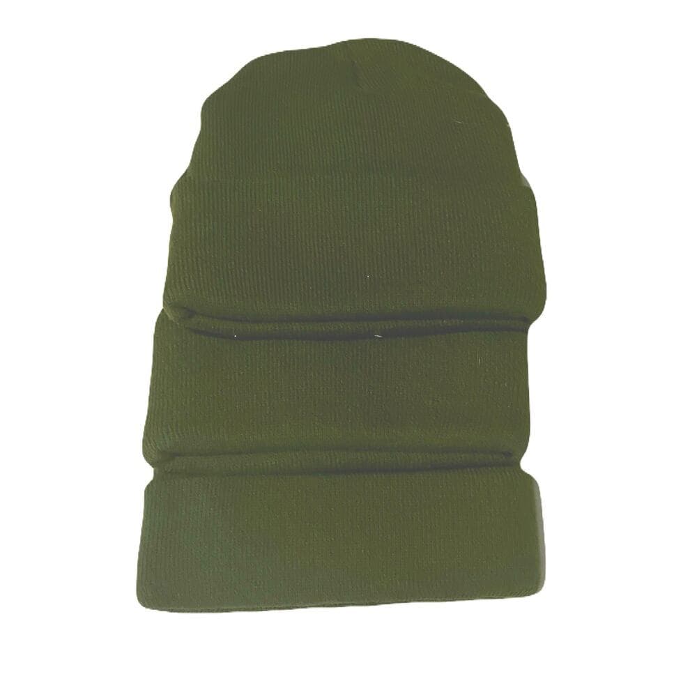 A Bundle Of Olive Green Hustlers Beanie Hats