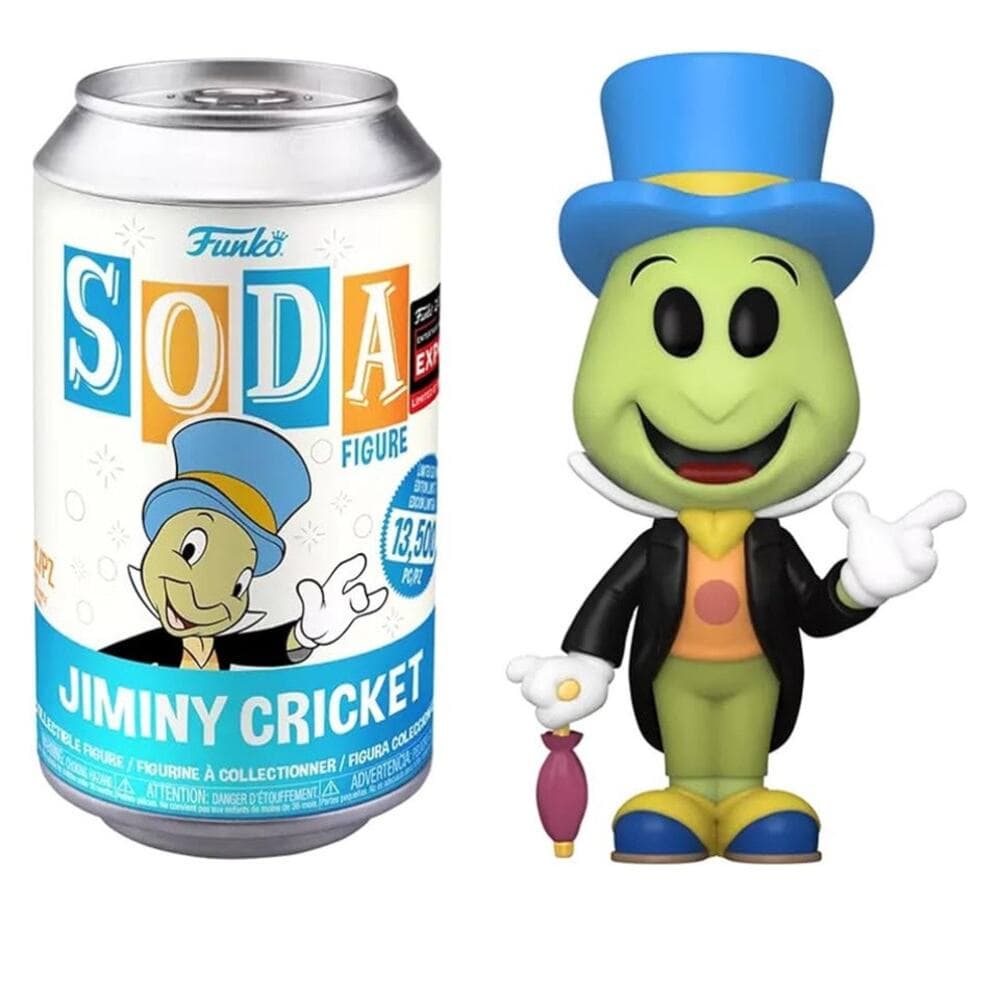 Funko Soda Vinyl: Disney - Jiminy Cricket Sealed Can with Chance at Chase