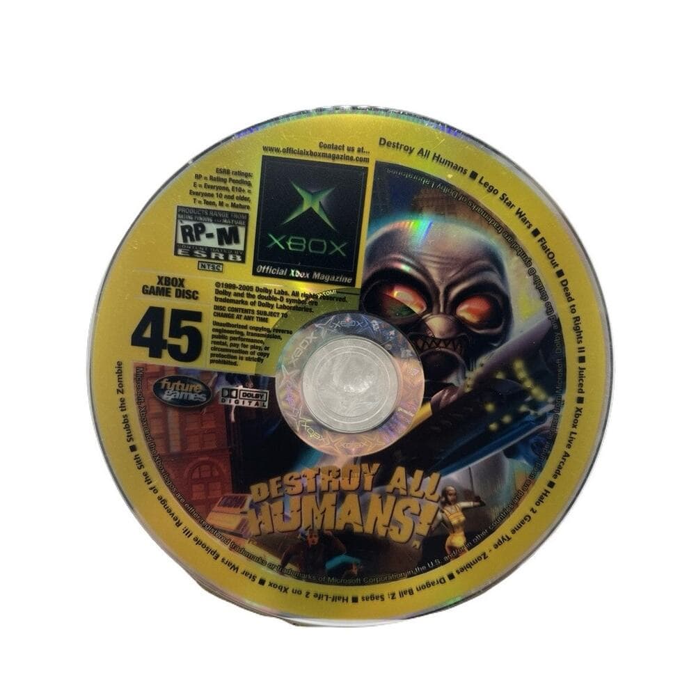 XBOX Destroy All Humans Disc 45