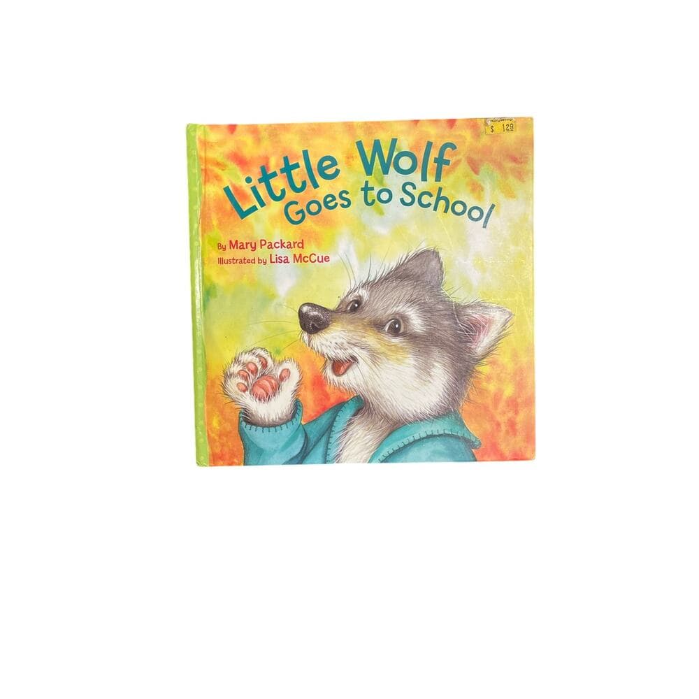 Little Wolf Goes To School Hardcover Book