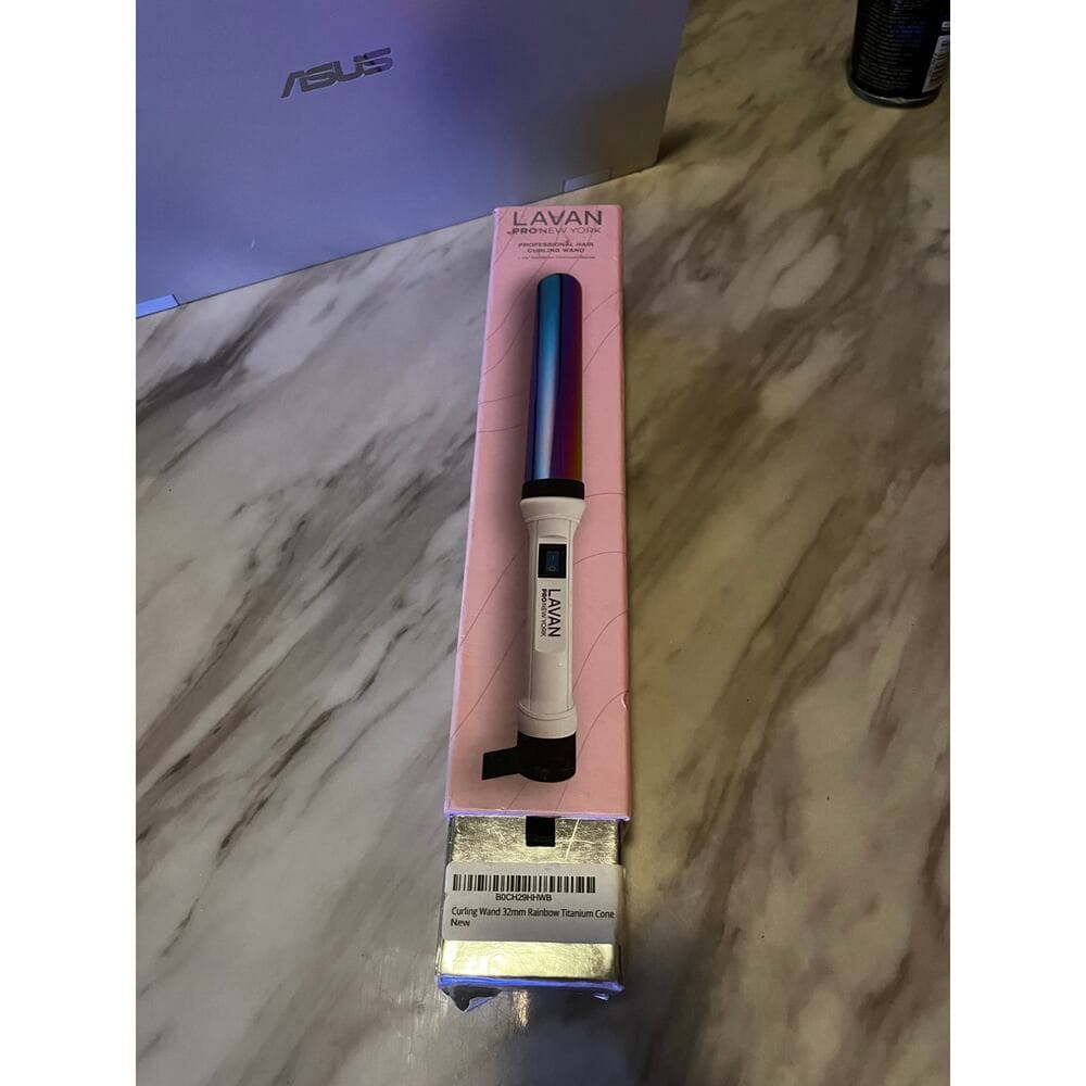 Curling Wand 32mm Rainbow Titanium Cone