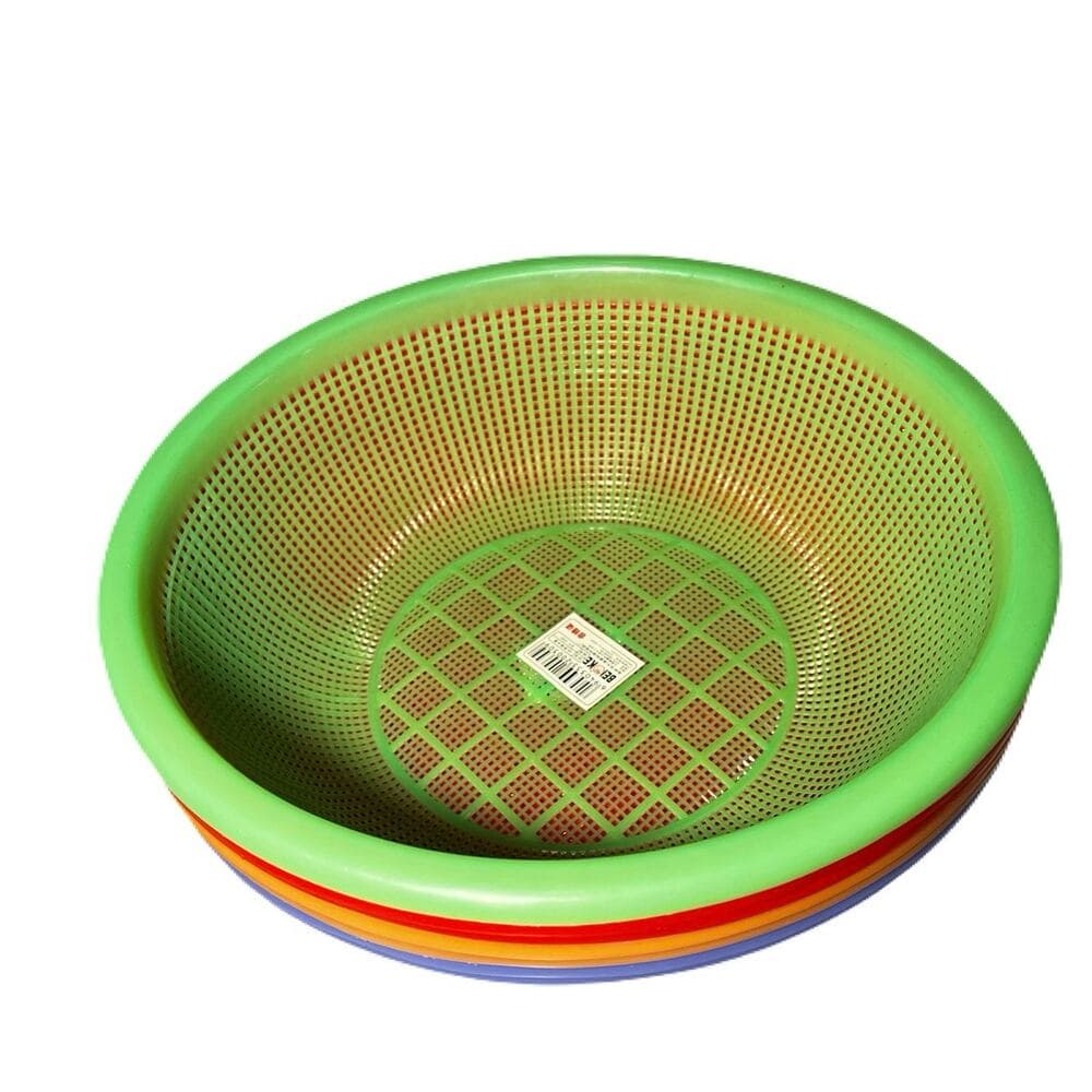 8 Pcs L Plastic Wash Basket Round Perforated Colander Wash Vegetables and Fruits