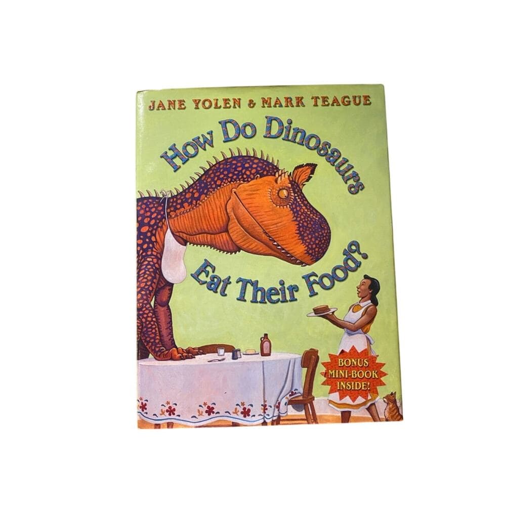 How to dinosaurs eat their food? Hardcover Book