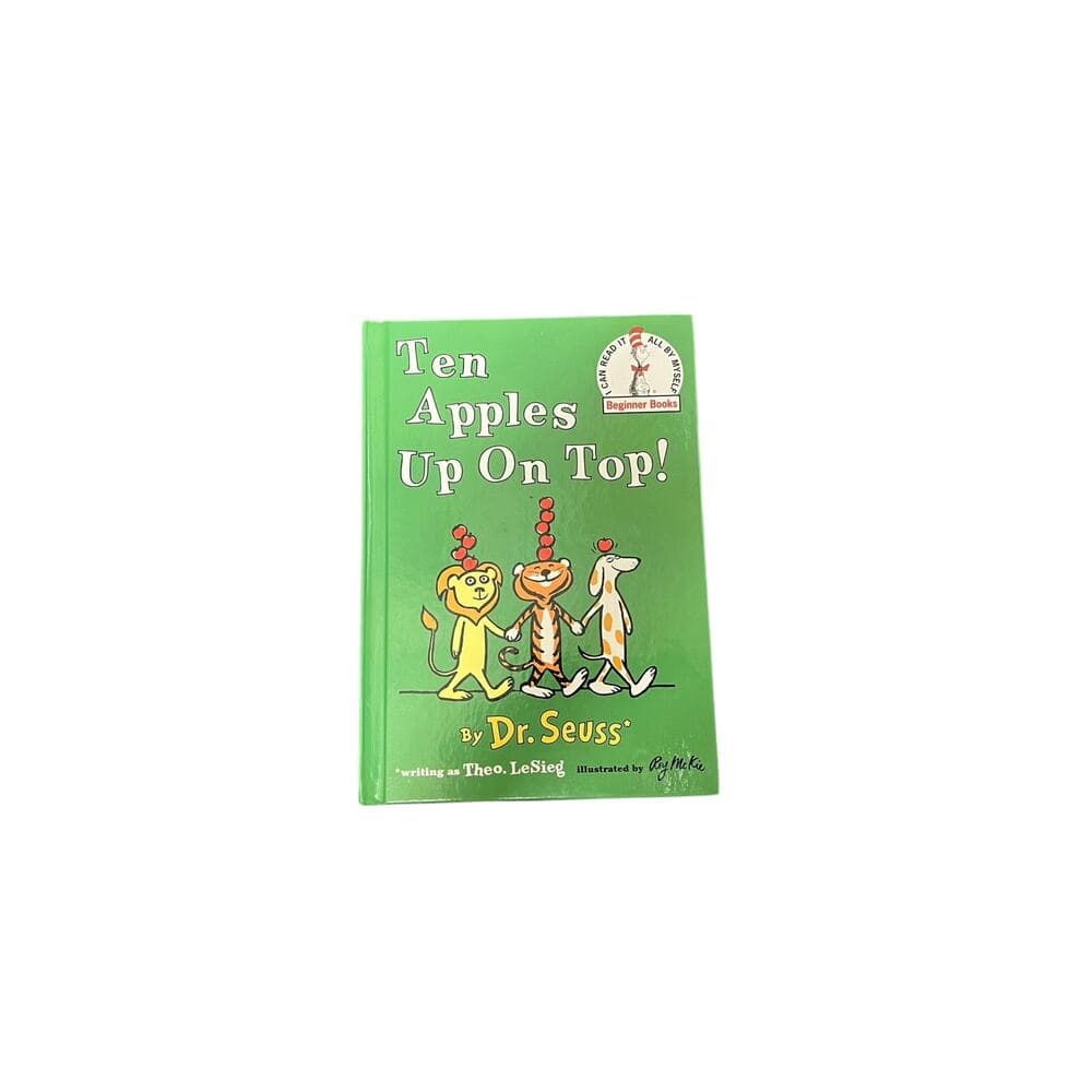 Dr. Seuss Theo LeSieg beginner book Ten apples on top! Hardcover #10 6.75"x9.25"