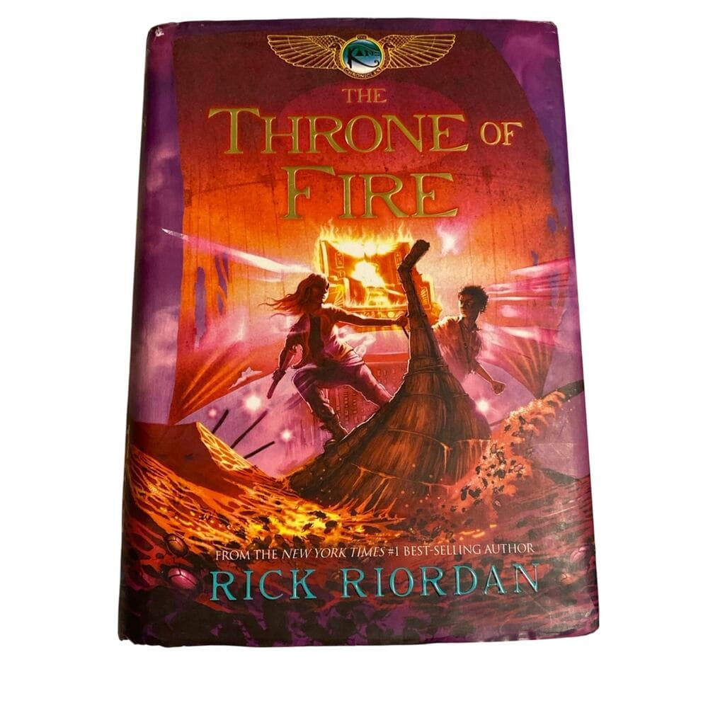 The Throne of Fire hardcover book