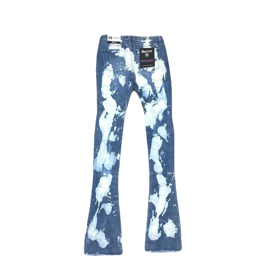Doctrine Hendrix Stacked Indigo Wash Size 38 New