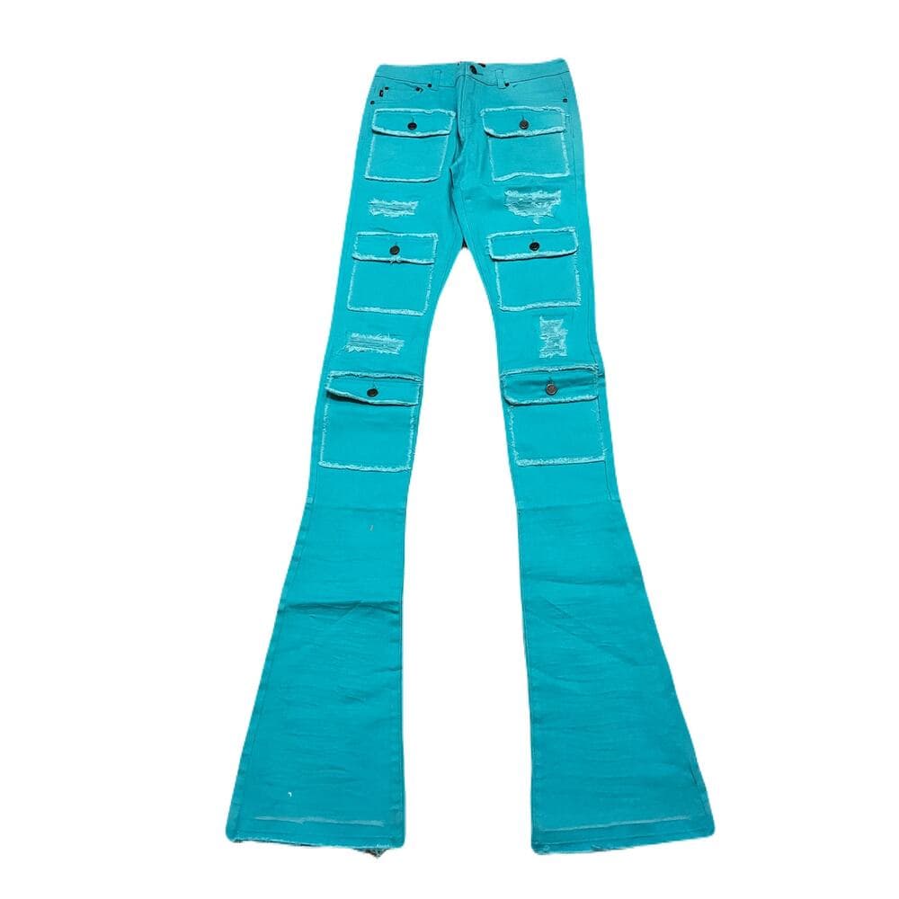 Doctrine Teal Superstacks Jean’s Size 32 Brand New No Tags