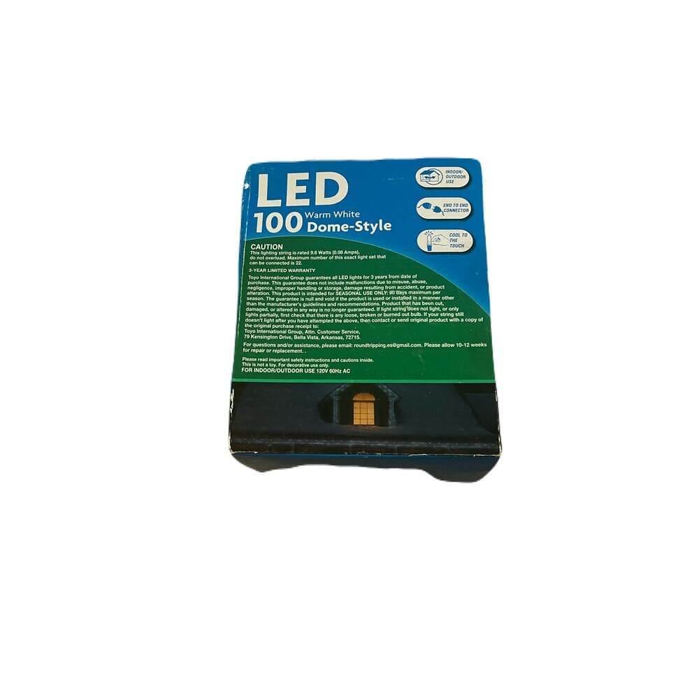 LED 100 Warm White Dome-Style