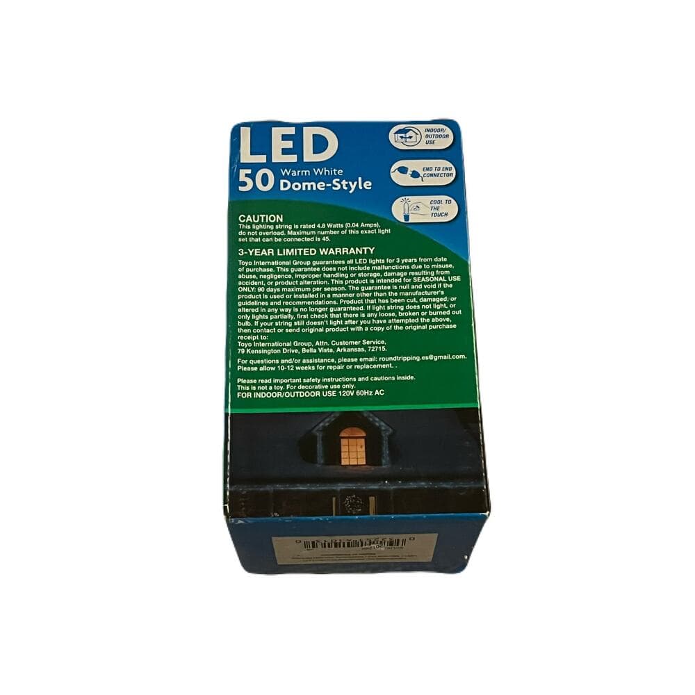 LED 50 Warm White Dome-Style