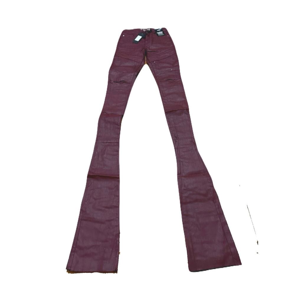 Si Tu Veux Gordon Jean’s Burgundy Wax Superstack Size 40