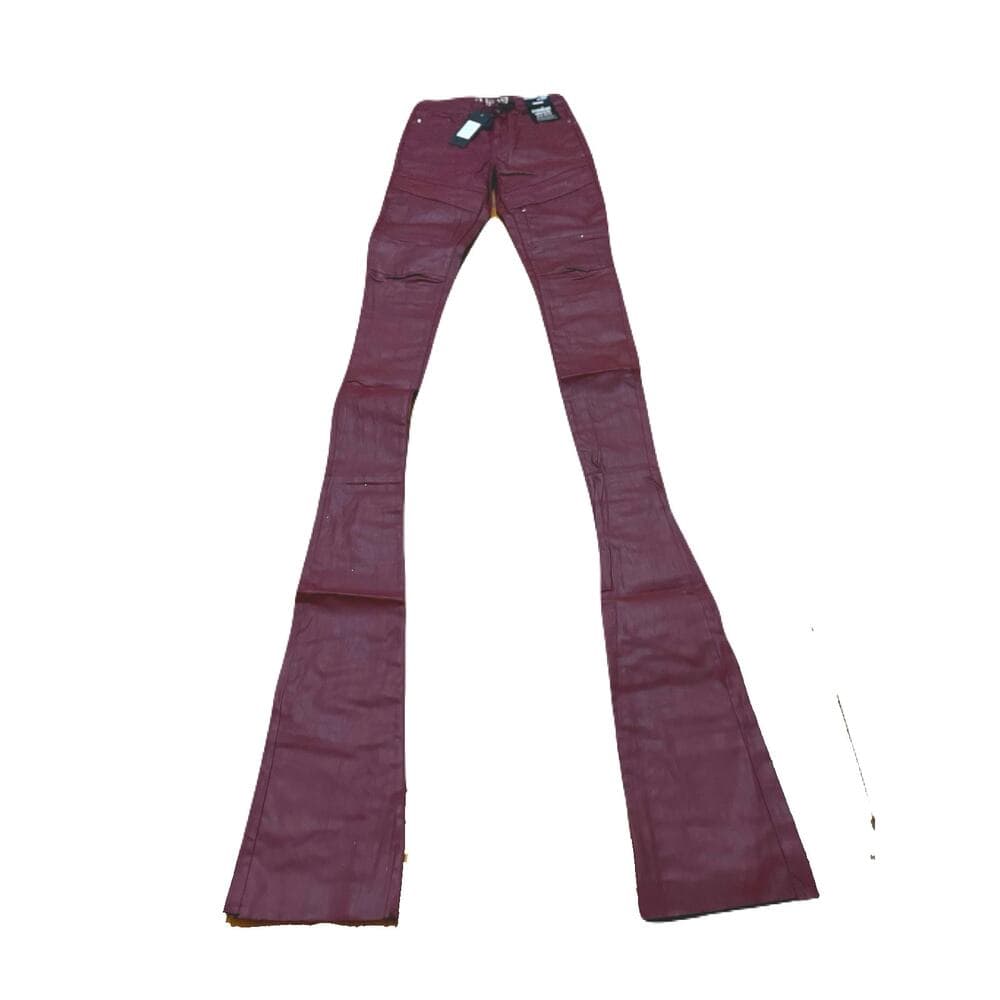 Si Tu Veux Gordon Jean’s Burgundy Wax Superstack Size 28