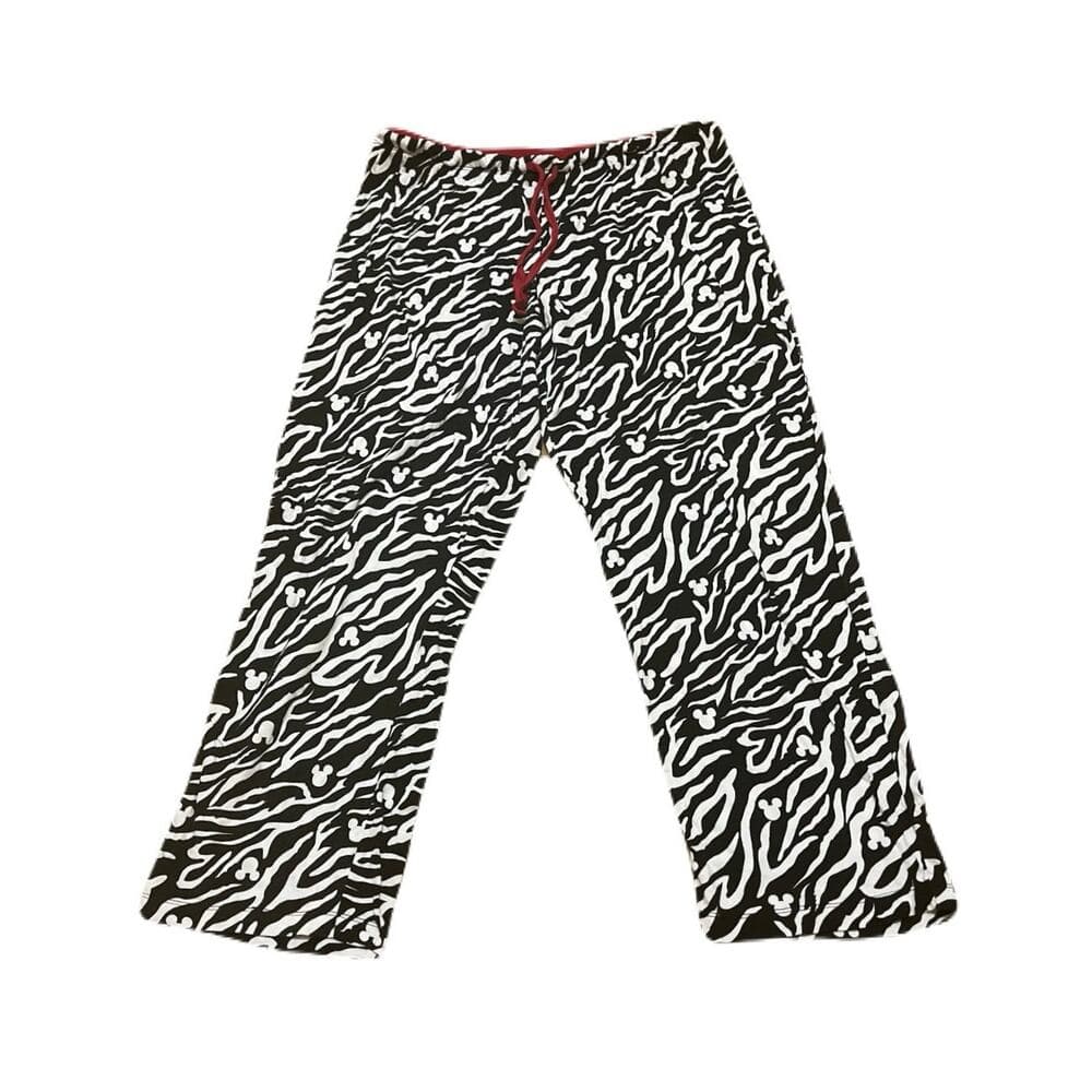 Disney zebra Mickey Mouse sleepwear Kids Size 12/14